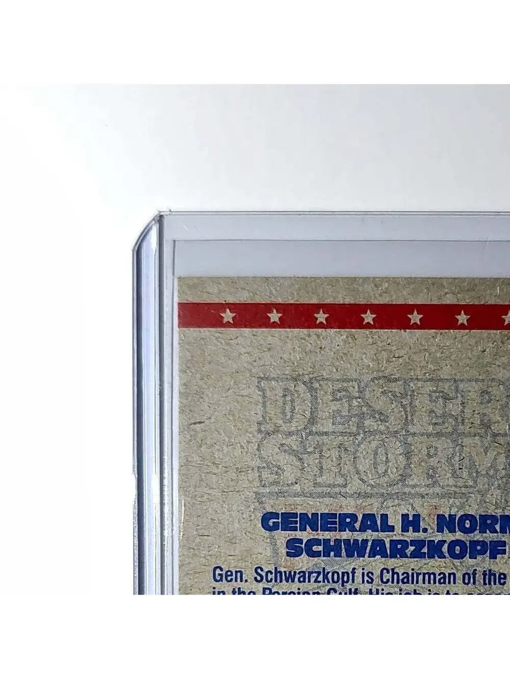 General H. Norman Schwarzkopf 1991 Topps Desert Storm #4 Card - Picture 7 of 10